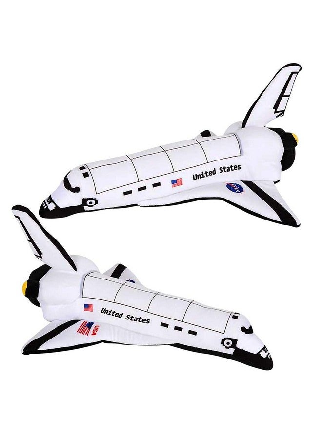 ArtCreativity Stuffed Space Shuttle - 14" Soft Cuddly Astronaut Toy for Kids, Easter Basket Stuffer, Birthday Gift - Image 2