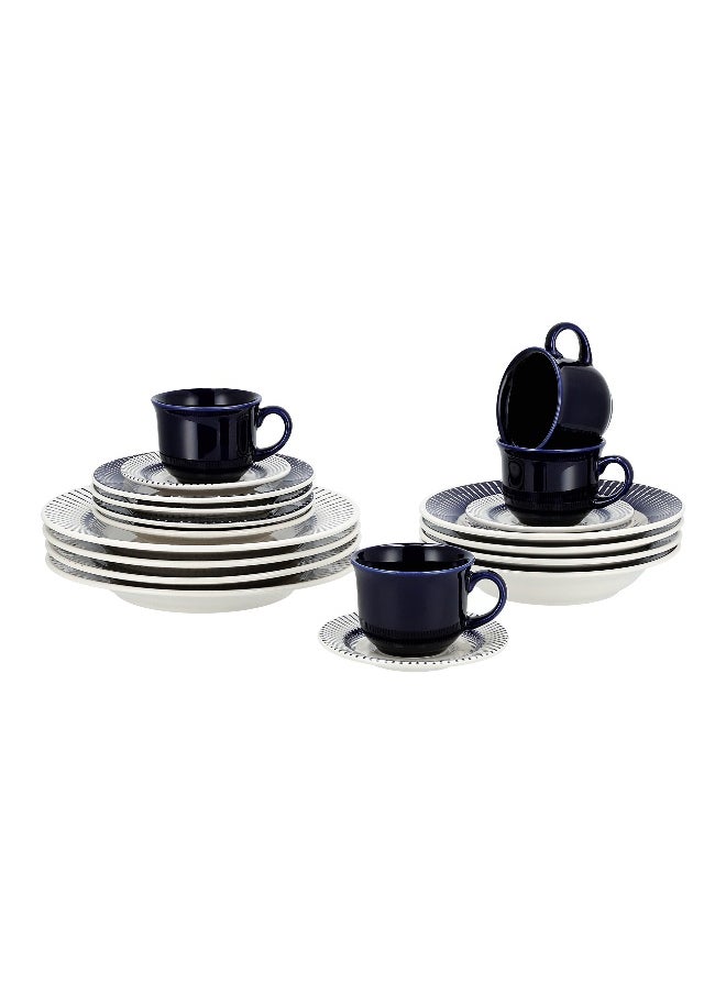 La Mesa Oxford 20 Pcs Blue Dinner Set  - Image 1
