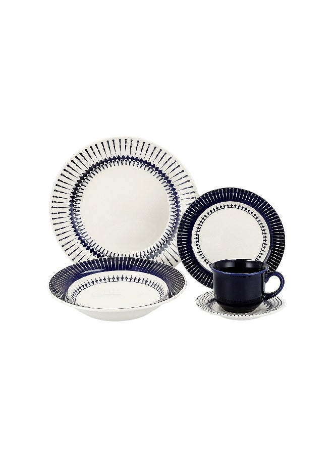 La Mesa Oxford 20 Pcs Blue Dinner Set  - Image 2