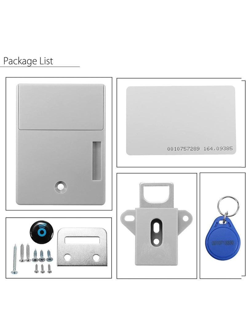 Electronic Cabinet Lock Kit - Hidden DIY Furniture Lock with 2 Unlocking Modes, High Security for Wooden Cabinets, Drawers, and Cupboards, Includes Management Card & Access Cards - Image 4