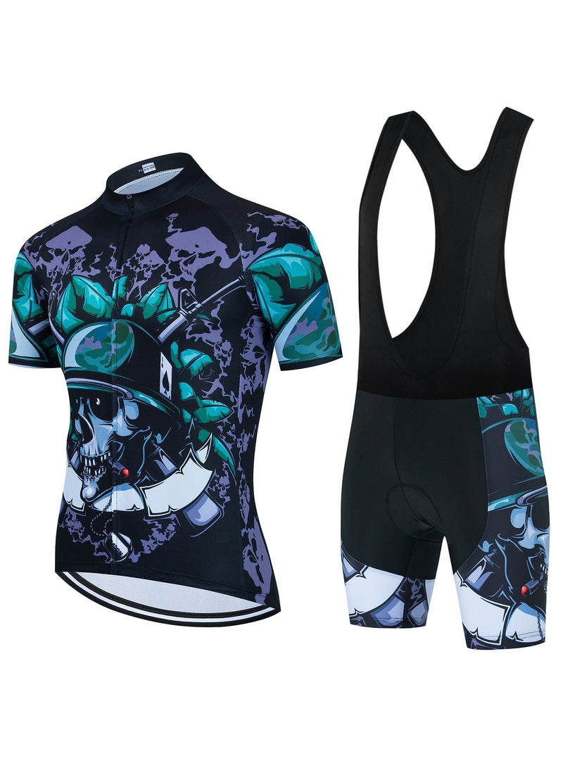 KUYING Summer Short Sleeved Cycling Suit Set - Image 1