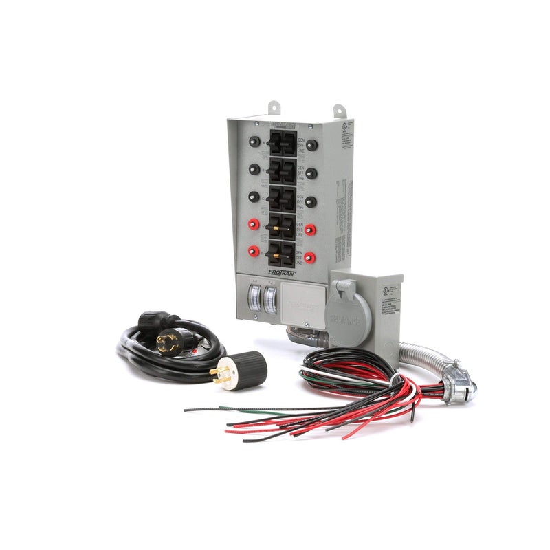 Reliance Controls 31410CRK ProTran 10Circuit 30 Amp Generator Transfer Switch KitGray