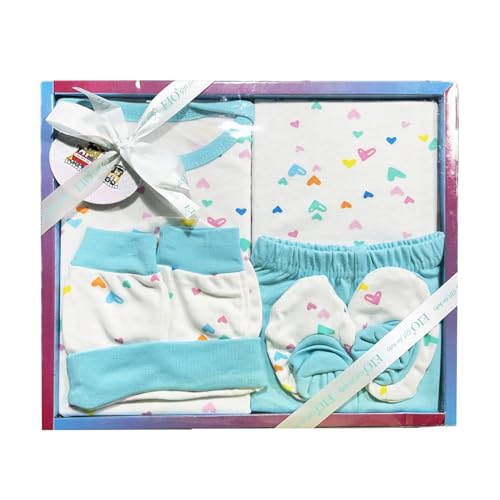 EIO Baby Gifts Set for New Born Unisex Clothing Gift Hamper 6Pcs (Red) Children One Size - Image 1