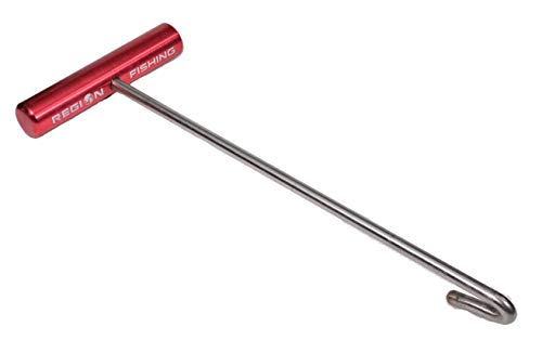 Region Fishing Heavy Duty Saltwater Fish Hook Remover | Aluminum and Stainless Steel Dehooker | 10" Long (Red) - Image 1