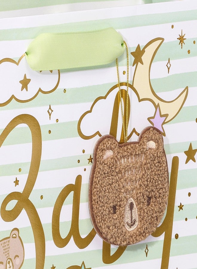 Papyrus 8.5" Medium Gift Bag (Celestial Baby Bears for Baby Showers and All Occasions (1 Bag - Image 3