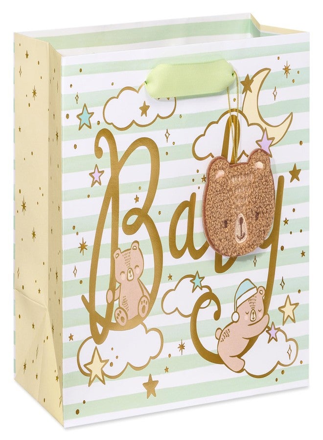 Papyrus 8.5" Medium Gift Bag (Celestial Baby Bears for Baby Showers and All Occasions (1 Bag - Image 1