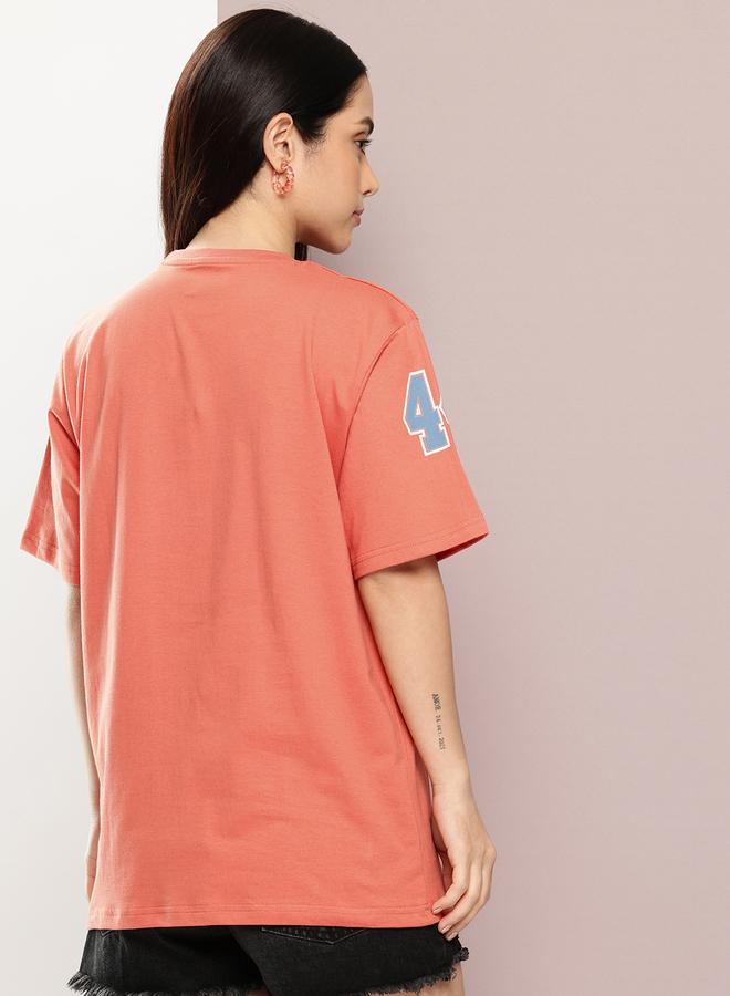 Dillinger Women Oversized Short Sleeve Printed T-Shirt - Image 4