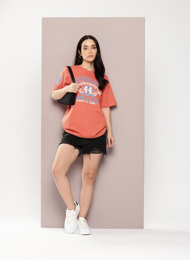 Dillinger Women Oversized Short Sleeve Printed T-Shirt - Image 5