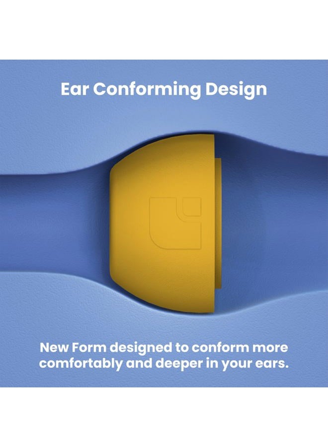 AutoLine Pro Foam Masters Memory Foam Earplugs for AirPods Pro 1st & 2nd Generation 3 Pairs Version 6.0 Comfortable Safe Enhanced Noise Cancelling Replacement Earplugs Orange M - Image 5