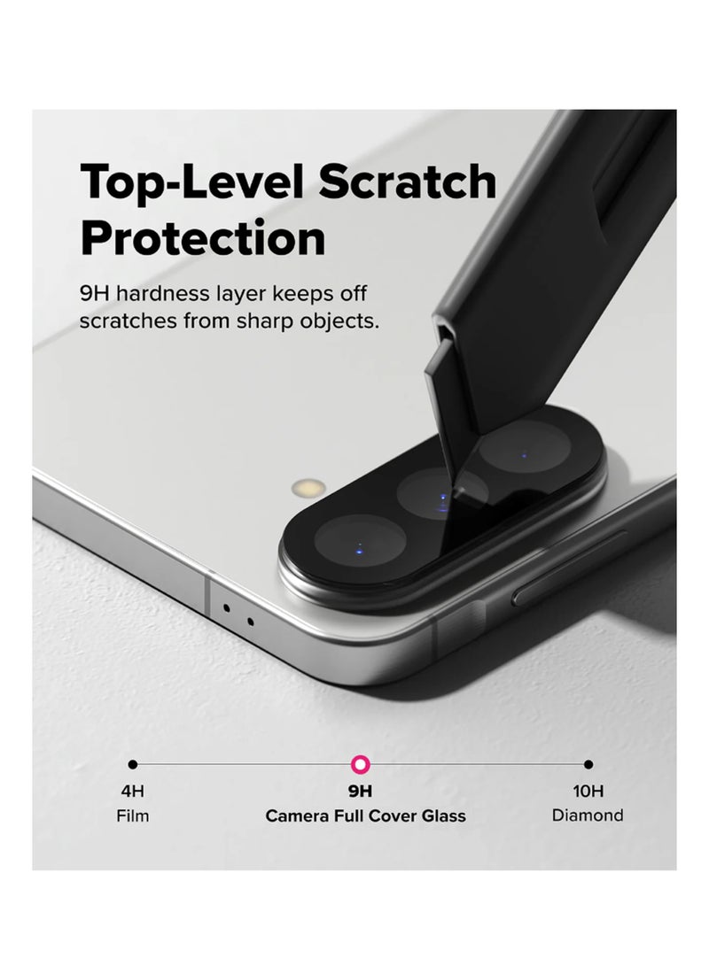 REWO For Samsung Galaxy S25 FE - Black Single Camera Lens Protector, Scratch-Resistant HD Clarity Ultra-Thin 9H Tempered Glass with Alloy Metal & Best Camera Protection - - Image 4