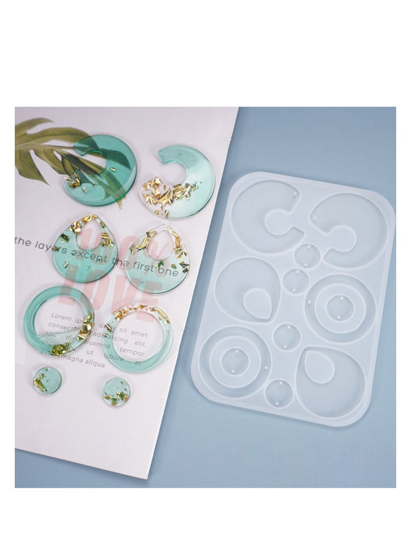 Resin art nicklace silicone mold