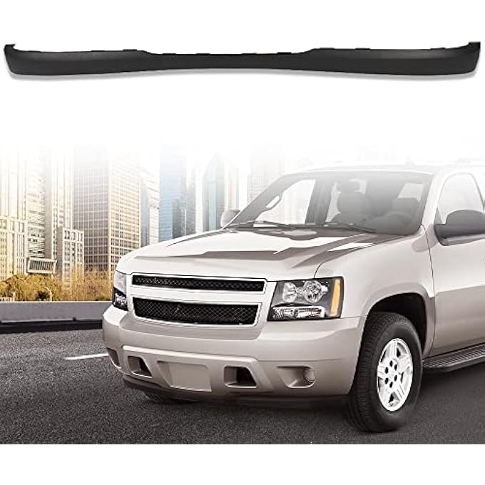 GPLUS Front Bumper Air Dam Deflector Lower Valance Compatible with 2007-2013 Chevy Avalanche Suburban Tahoe Primed Without Off Road Package GM1092208 15203734 - Image 1