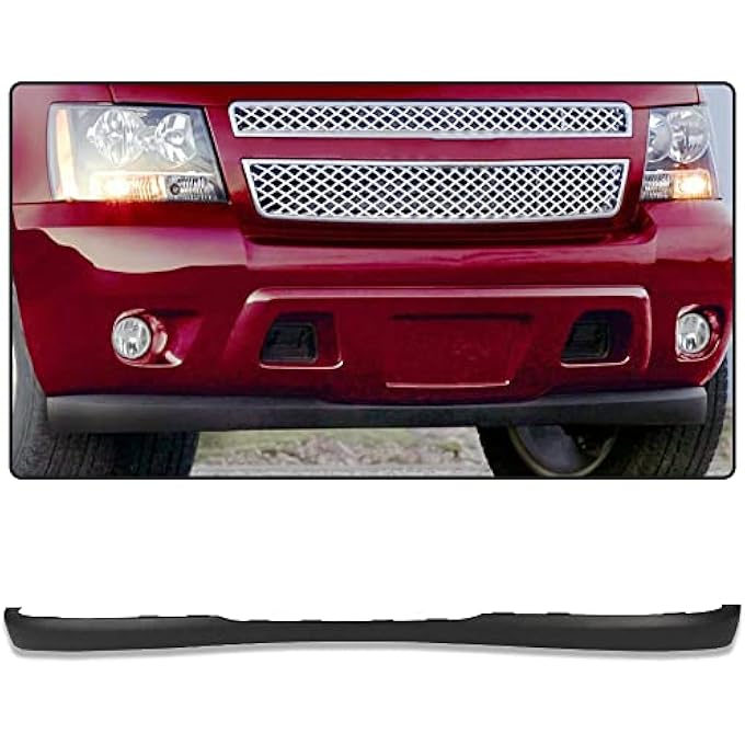 GPLUS Front Bumper Air Dam Deflector Lower Valance Compatible with 2007-2013 Chevy Avalanche Suburban Tahoe Primed Without Off Road Package GM1092208 15203734 - Image 4