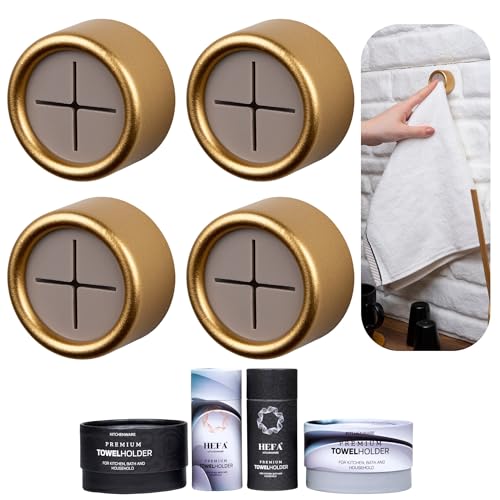 HEFA Towel Holder, Towel Hooks, Dish Towel Holder, Kitchen Organization, Bathroom Accesories, Kitchen Towel Hook, Kitchen Towel Holder, Christmas Gift, Kitchen Gadgets 4 Pack - Image 1
