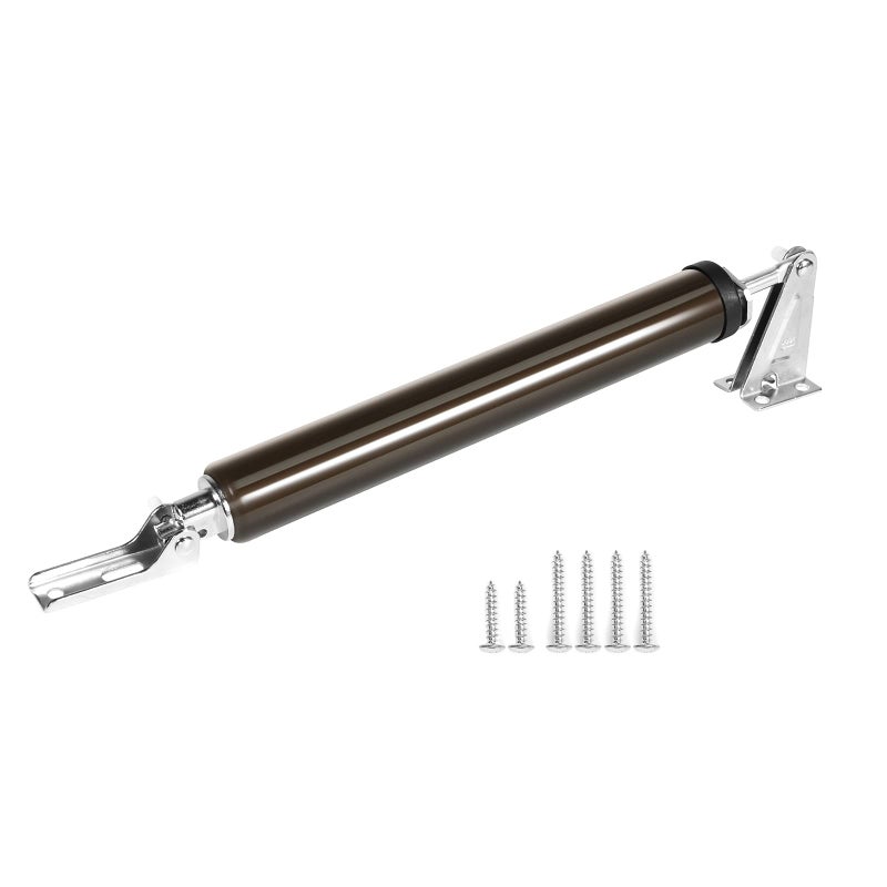 Dluno 1 Set Brown Screen Door Closers Storm Door Closer Medium Duty Screen Door Shock Adjustable Cushion Speed Screen Door Pneumatic Closer Screen Security Doors Storm Door Shocks Smooth Door Closer