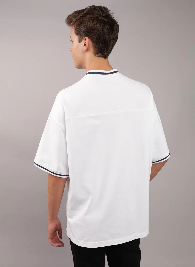 امريكان ايجل Ringer Pique Crew Neck T-Shirt