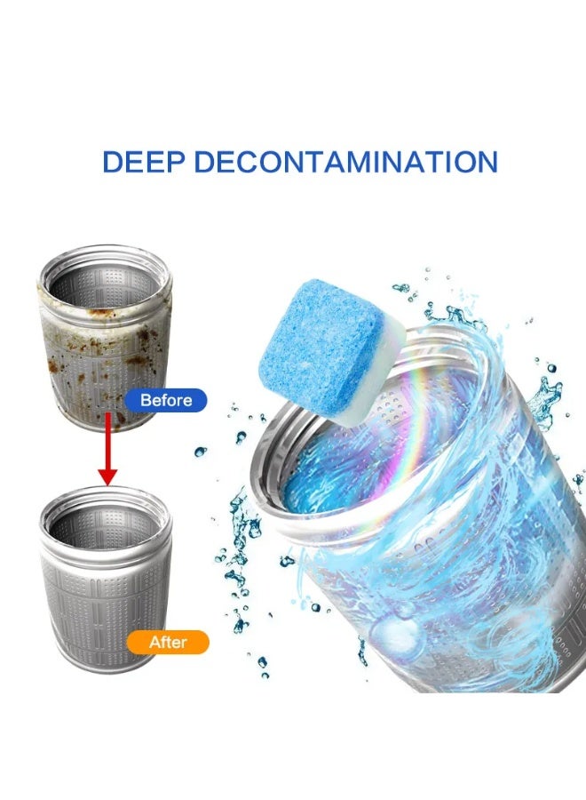 Powerful Automatic Washing Machine Cleaner Tablets – Deep Cleaning Formula for Front & Top Load Washers – Removes Odor, Residue, Limescale & Rust – Monthly Use for Optimal Performance – 12 Tablets - Image 4