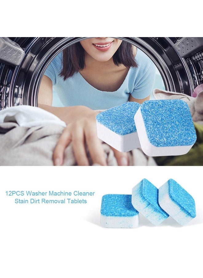 Powerful Automatic Washing Machine Cleaner Tablets – Deep Cleaning Formula for Front & Top Load Washers – Removes Odor, Residue, Limescale & Rust – Monthly Use for Optimal Performance – 12 Tablets - Image 3