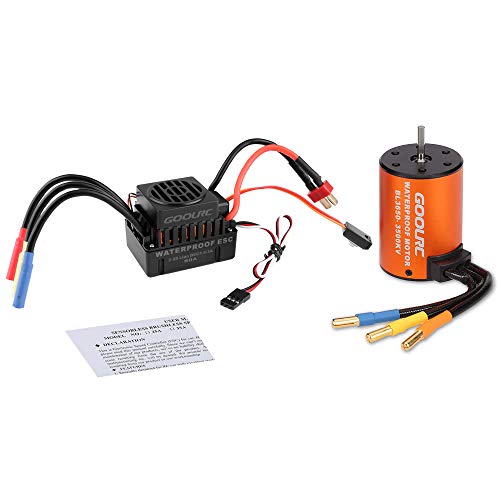 GoolRC محرك جوجل آر سي المائي المحسن 3650 3500KV بدون فرش مع مجموعة كومبو 60A لسيارة شاحنة RC 1/10 - Image 1