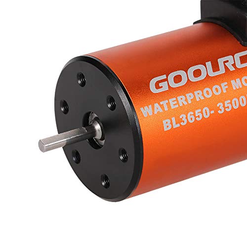 GoolRC محرك جوجل آر سي المائي المحسن 3650 3500KV بدون فرش مع مجموعة كومبو 60A لسيارة شاحنة RC 1/10 - Image 3