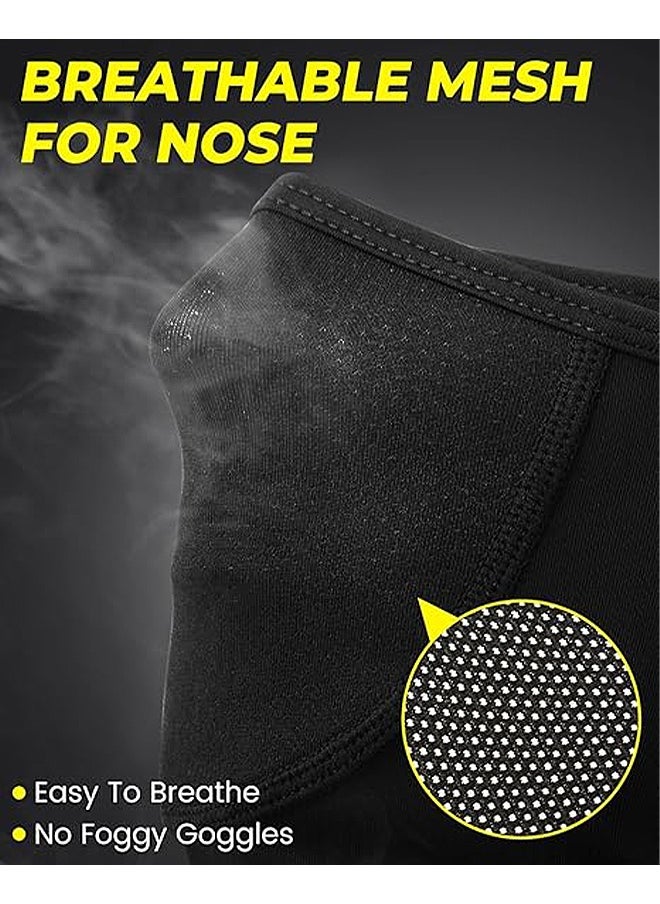 MXN UV Protection Ice Silk Face Mask, Men Women Summer Cooling Breathable Mask, for Outdoor Running Cycling (Black)  - Image 4