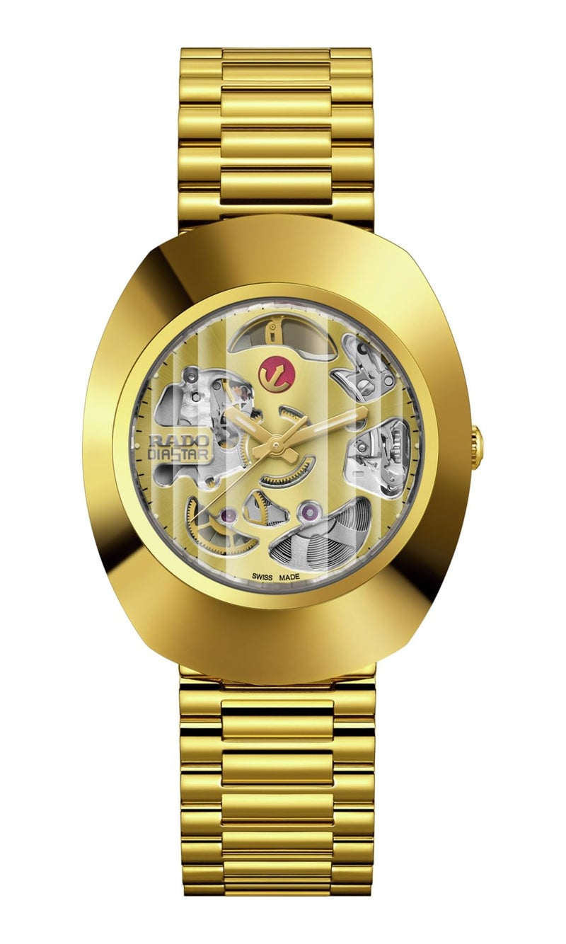 Rado DiaStar Original Swiss Automatic Watch with Stainless Steel Strap, Gold, 21 (Model: R12064253) - Image 1