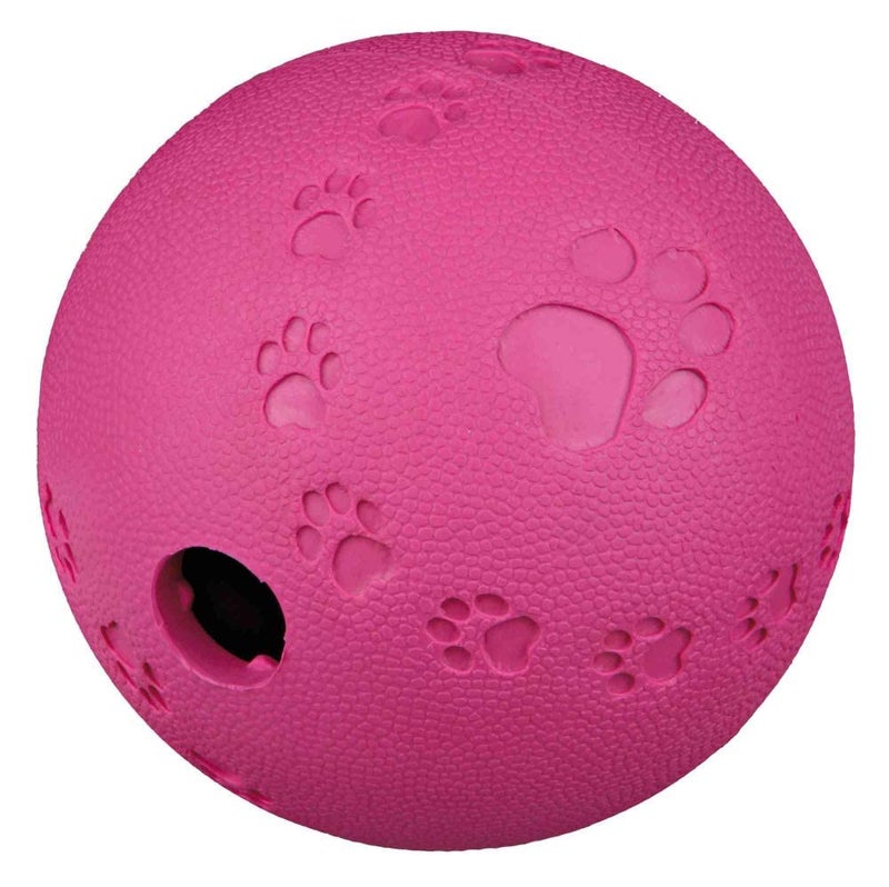 Trixie Snacks Ball Dog Toy, Level 2 Interactive Treat Dispenser Feeding Toy for Pets, Rubber, Quiet Rolling - Keeps Dogs Active & Entertained – S, ø 7 cm, Color May Vary - Image 1