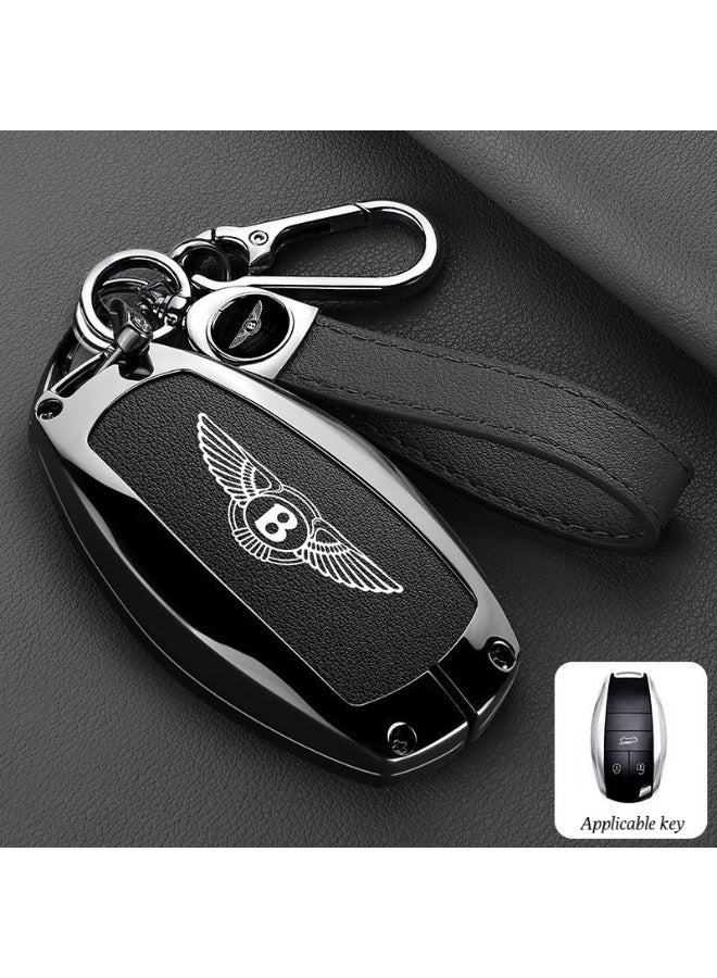غطاء مفتاح السيارة الفاخر، مناسب لغطاء مفتاح بنتلي فاينينج سبور، بنتايغا، PHEV، بنتلي مولسان، بنتلي كونتيننتال جي تي غطاء مفتاح السيارة الفاخر