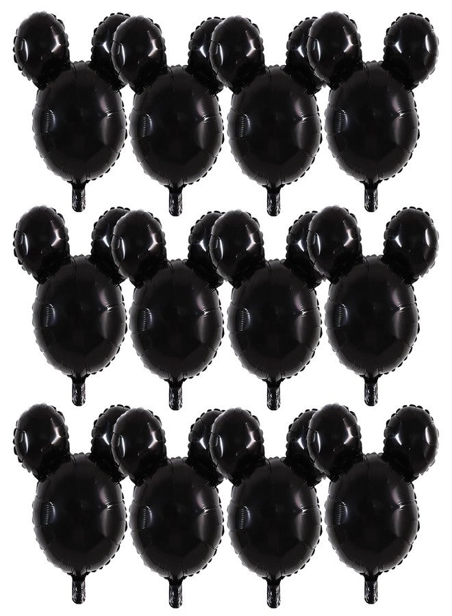Vuzvuv 12pcs 24 Inches Mouse Head Foil Balloons, Pink Mouse Shaped Balloon for Birthday Party, Baby Shower,Theme Party Decoration,Graduation Party Supplies - Image 1
