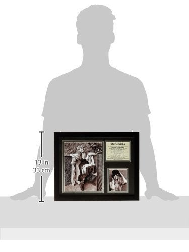 Legends Never Die Stevie Nicks- Fleetwood Mac- Black and White Portraits | Framed Photo Collage Wall Art Decor | Legends Never Die, 11 x 14-Inch - Image 3