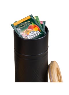 Y&D Metal Reticulated Coffee Storage Bamboo Lid 4-piece Sealed Jar  - Image 3