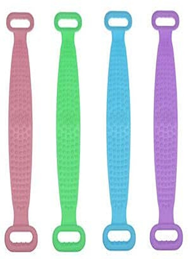 Geocell Silicone Bath Body Brush, Exfoliating Long Silicone Body Back Scrubber, Bath & Body Brushes, Shower Brush, Double-sided Brush (Multi Color_Free Size) - Image 2