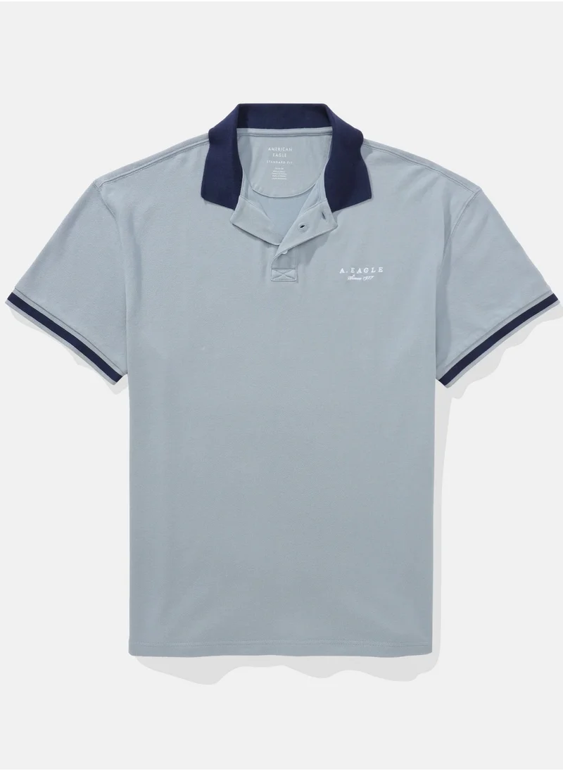 American Eagle AE Logo Polo Shirt