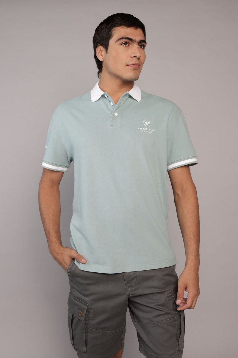 American Eagle AE Logo Polo Shirt - Image 1
