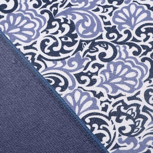 OAN Dish Drying Mat, Absorbent, Microfiber, Countertop Protector (Blue Abstract, 75x50CM, Pack of 1) - Image 3