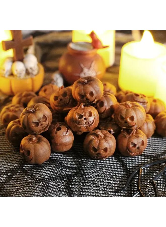 20pcs Halloween Pumpkin Head Decorations With Facial Features for Indoor Outdoor Party - Image 2