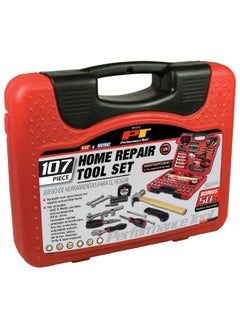 Performance Tool 107-Piece Performance Tool Heavy Duty Home and Auto Tool Set Multicolour 28.956 x 35.56 x 7.366 cm W1532  - Image 2