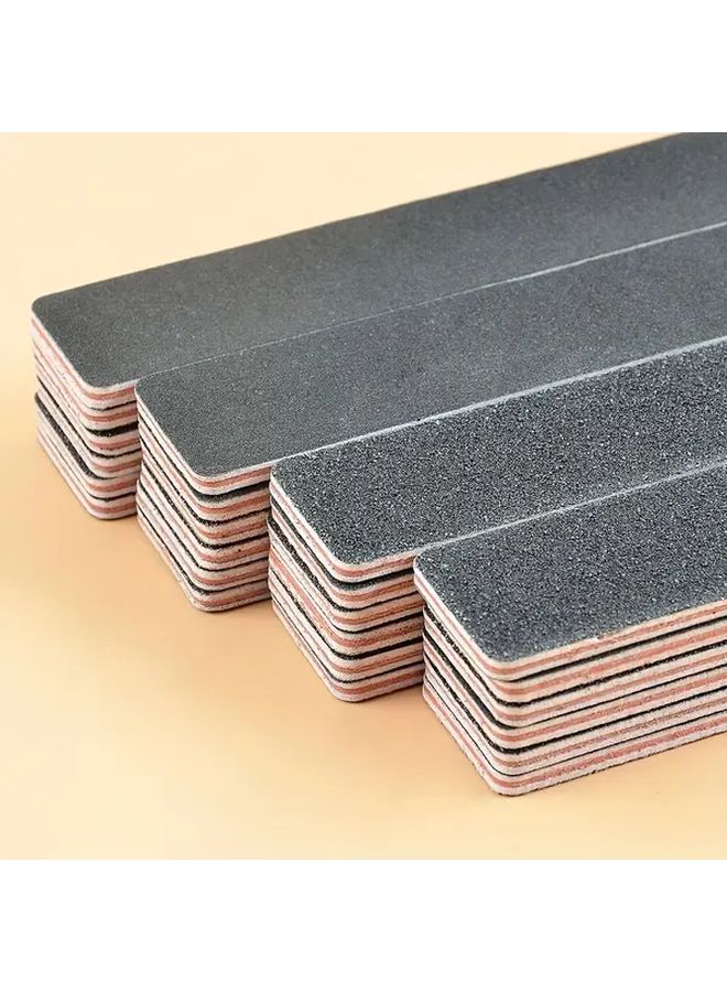 10 Pcs Black Square Unprinted Rubber Plate Nail Buffer Block Double Sided Nail File Reusable Washable Nail Shaping Tool for Manicure Home and Salon Use - Image 5