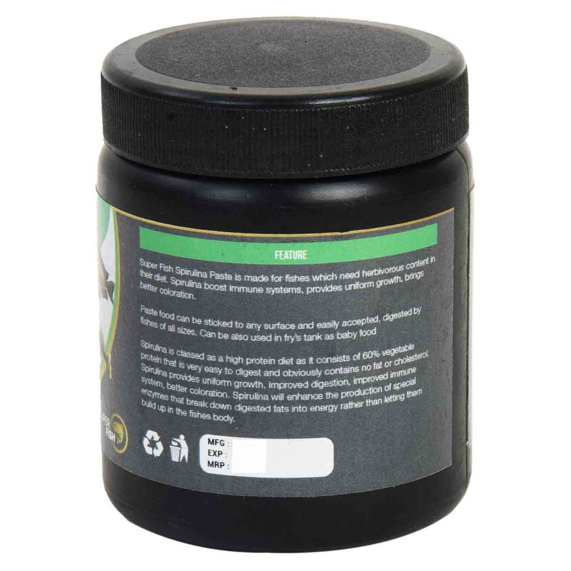 SuperFish معجون سبيرولينا سوبر فيش - غذاء سمك غني بالعناصر الغذائية لصحة محسّنة وألوان زاهية، لجميع مراحل الحياة، 1 عدد - Image 2