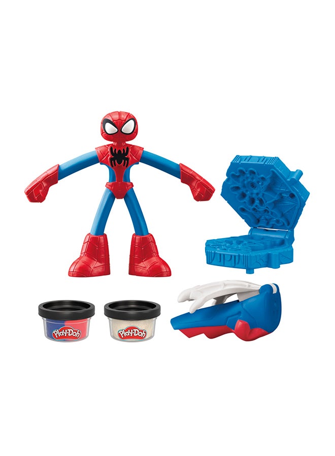 Play-Doh Marvel Spider-Man Thwip Squisher Set with Bendy Action Figure, Imagination Toys - Image 4