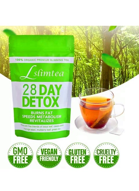 Detox Tummy Tea Bags Support Healthy Digestive And Metabolism 28 Bags