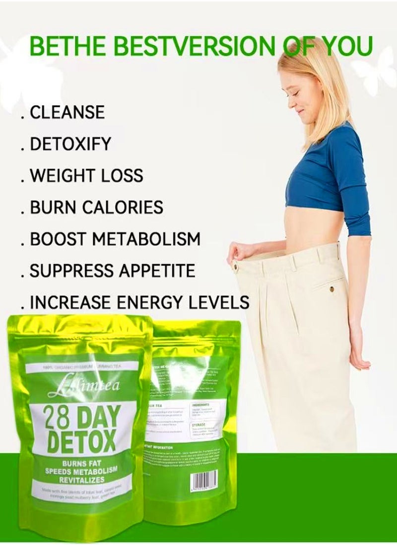 Detox Tummy Tea Bags Support Healthy Digestive And Metabolism 28 Bags