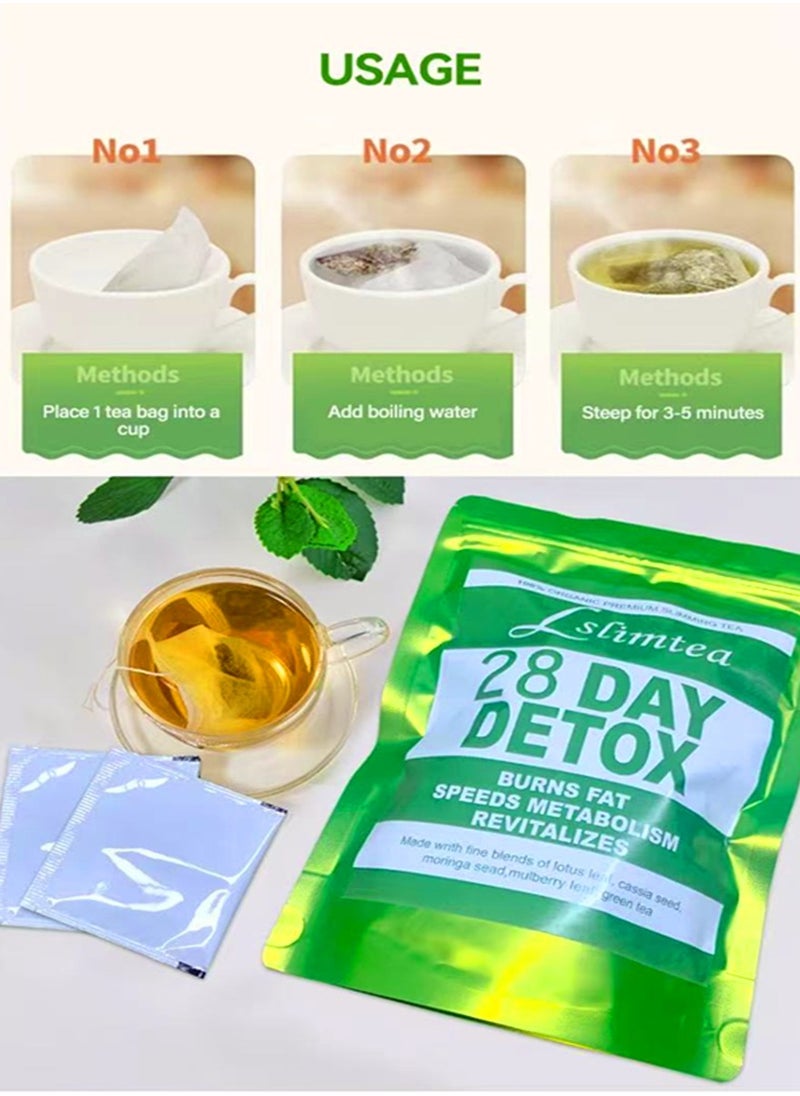 Detox Tummy Tea Bags Support Healthy Digestive And Metabolism 28 Bags