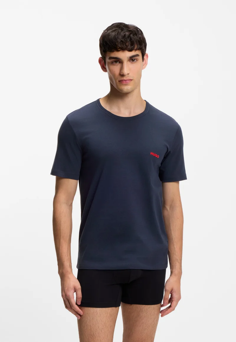 HUGO Assorted three-pack cotton T-Shirts with logo print