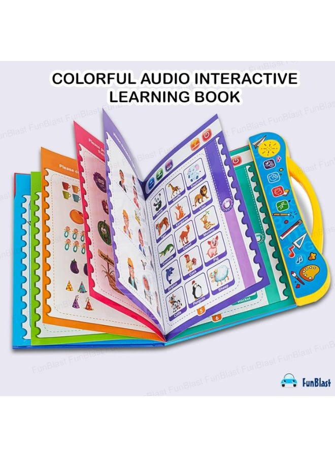 كتاب فني بلاست التعليمي الناطق للأطفال - العاب تفاعلية لتعليم الحروف والأرقام والمنطق بالصوت - للأطفال من سن 3 سنوات - Image 2