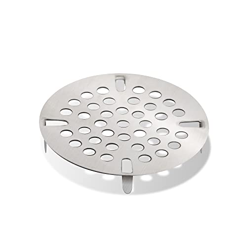 STEADYKLEEN - 3-inch Commercial Sink Strainer, Flat Kitchen Sink Strainer with Tabs, Install on 3-inch Sink Drain, Durable Sink Strainer Basket Alternative for Twist Waste Drain on 3 Compartment Sink - Image 1