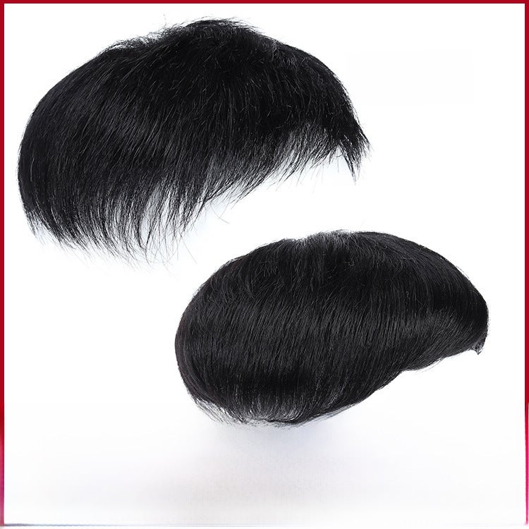 Generic Mens Hairpiece Toupee Natural Look Breathable Black (mechanism 18*20 natural)