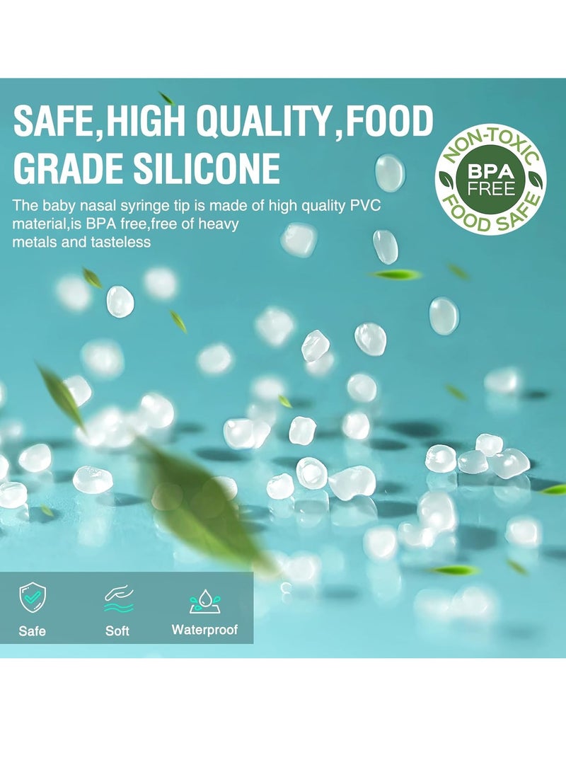جونيس دش الأنف للأطفال ، حزمة من 2 ، 10 مل ، محمولة ، قابلة لإعادة الاستخدام ، أبيض ، سيليكون ، طفل - Image 5