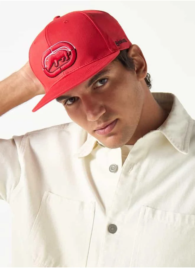 إيكو يو إن إل تي دي. Ecko Logo Embroidered Cap with Hook and Loop Strap Closure