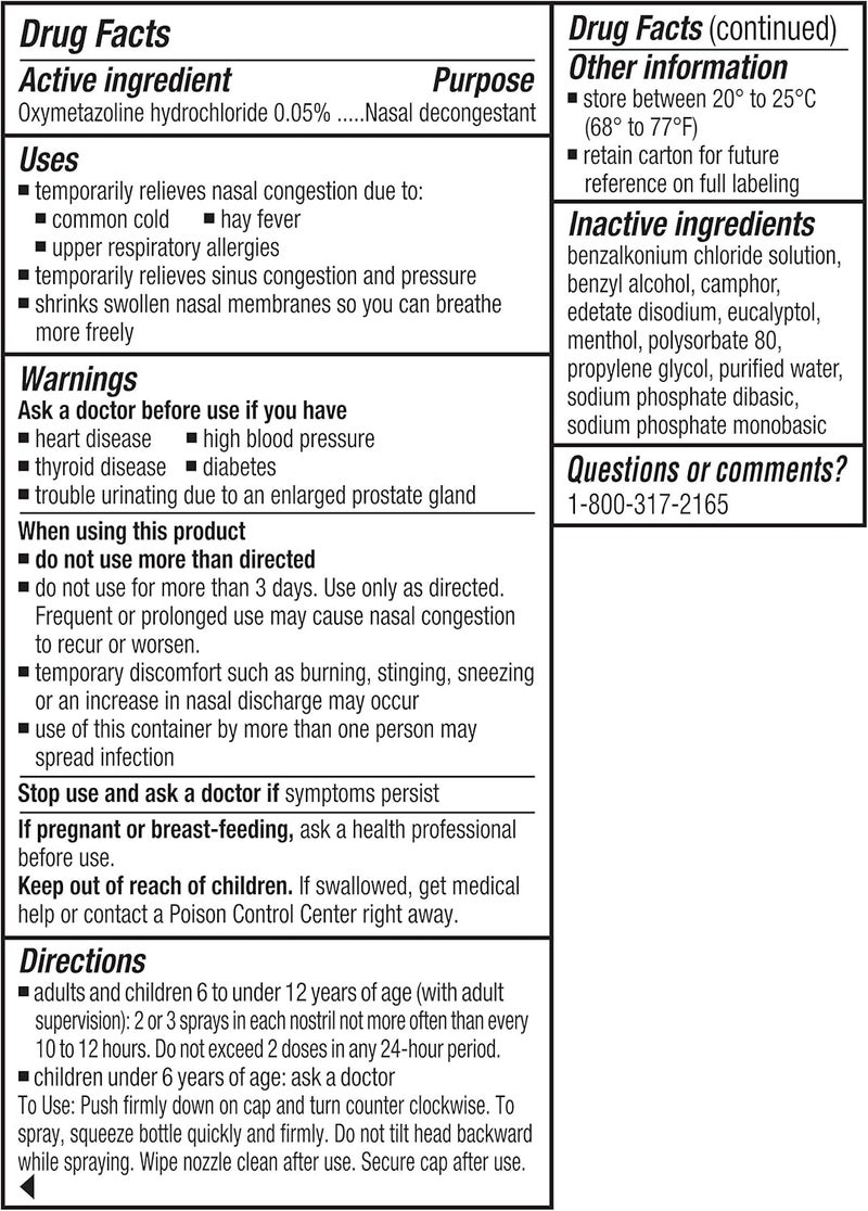 Afrin Severe Congestion Nasal Spray 15 mL Pack of 9 - Image 5
